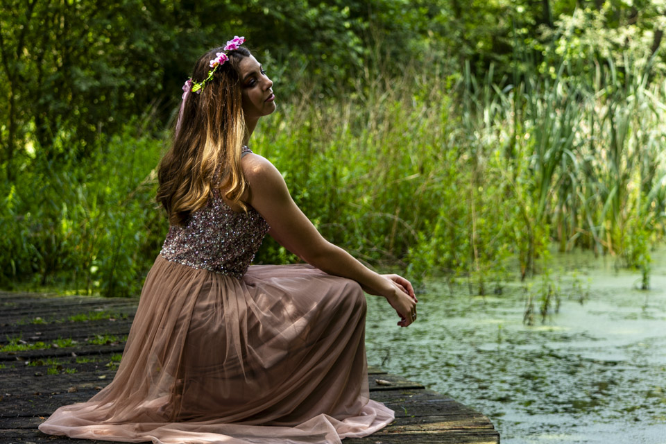 Girl near water