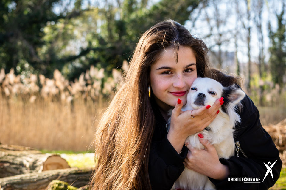 Girl with Dog